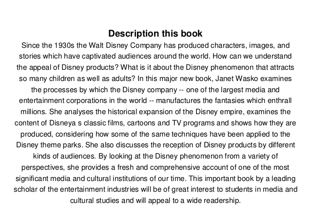 Download Understanding Disney Janet Wasko Pdf Free